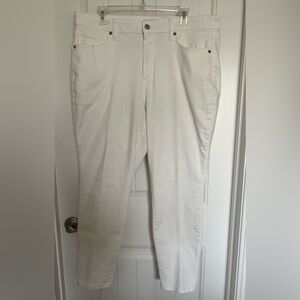 Sonoma White Curvy Skinny Jeans - Size 16 Short